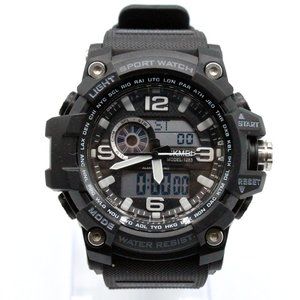 SKMEI Watch Sports Men's Black Digital Quartz Watch Dual Display Chronograph